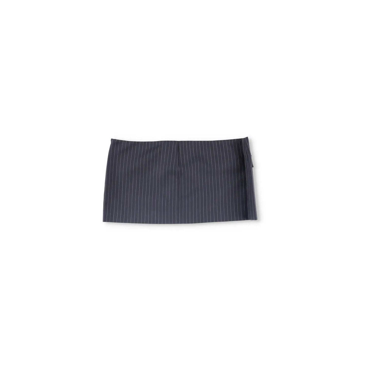 MOWALOLA Womens Pin Striped Mini Skirt Black Twill Zip Short Size M RRP 270 — View 10