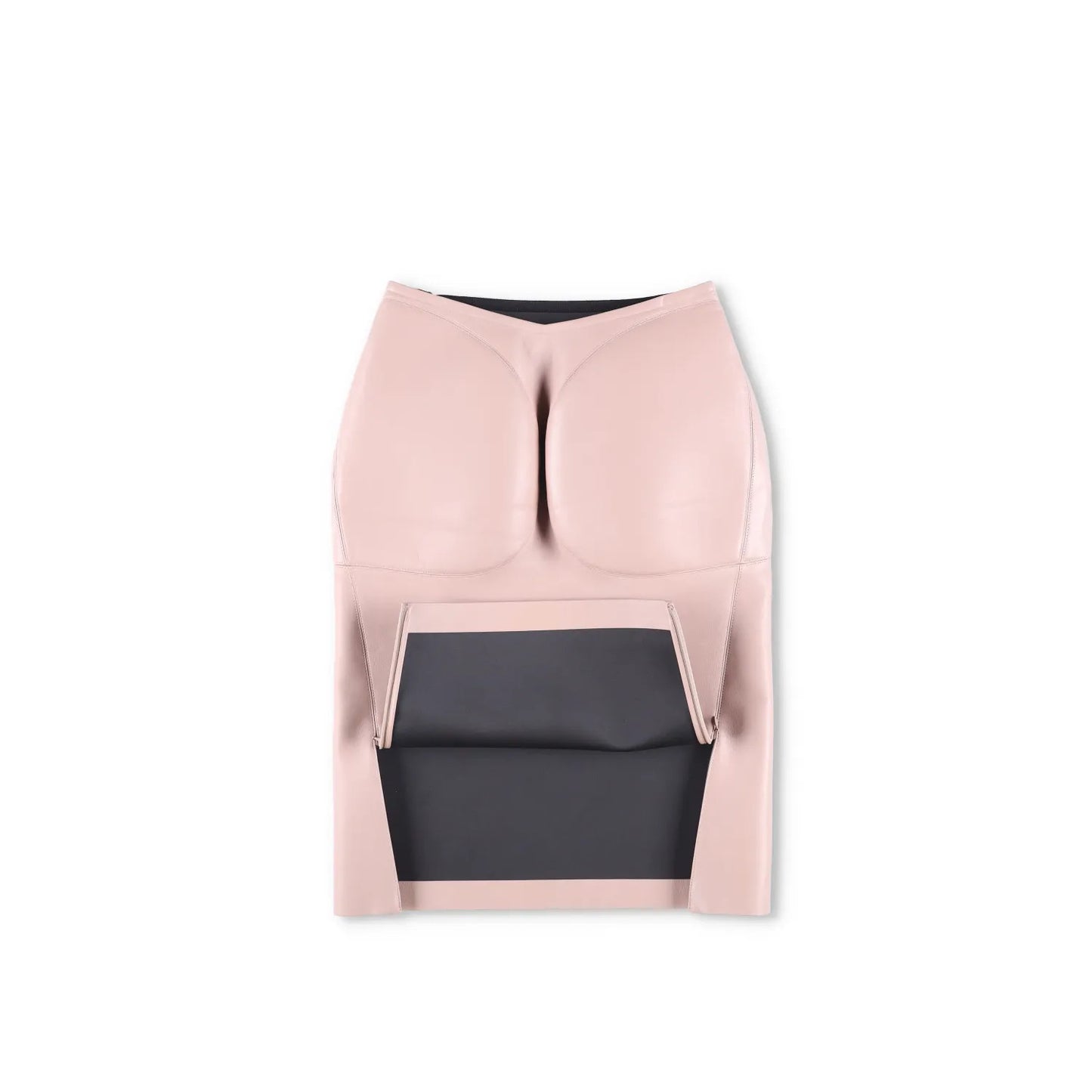 ALAIA Womens Pencil Skirt Midi Leather Neutrals Zip Closure 40 RRP 5790 — View 10