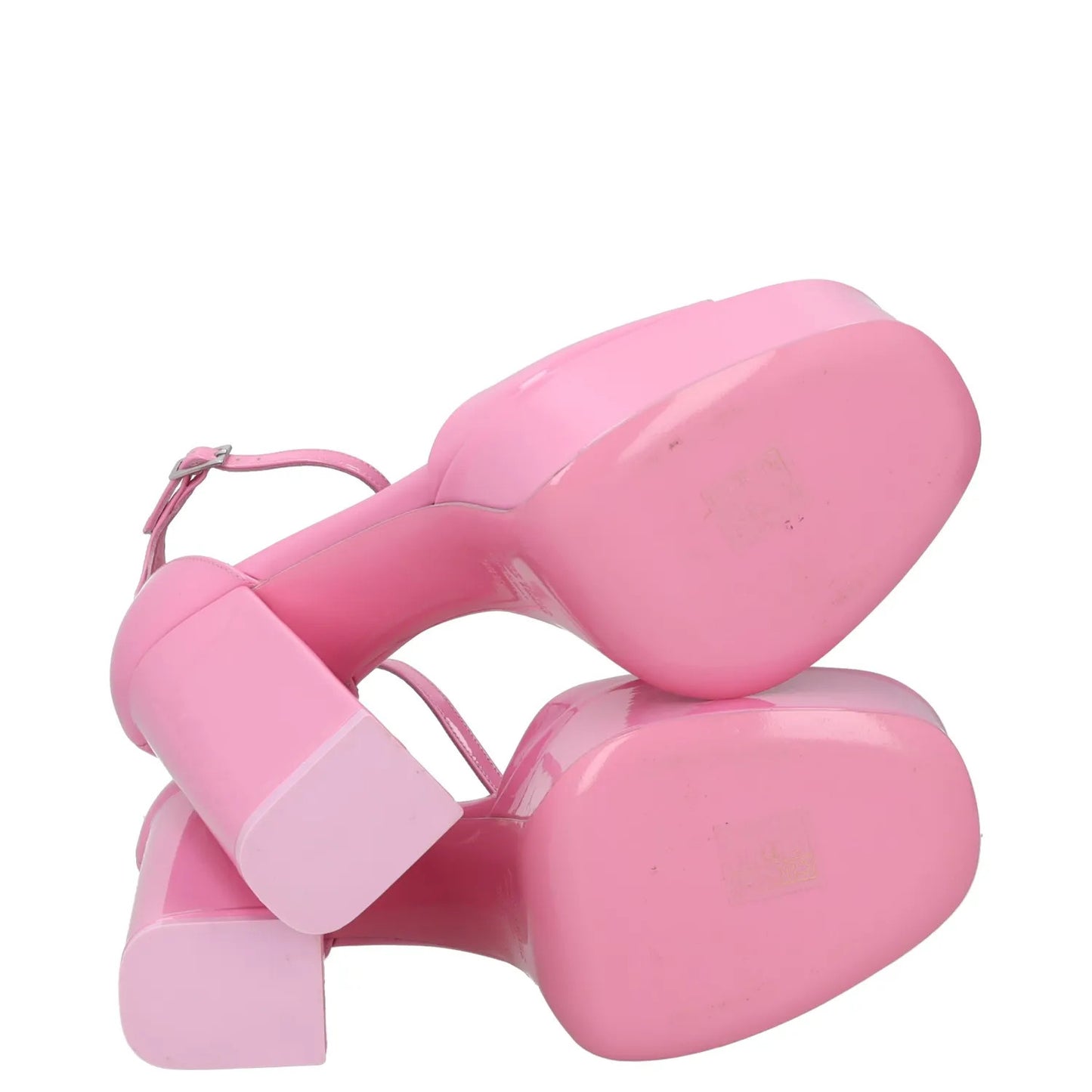 PARIS TEXAS Womens High Heels Pink Leather Platform Strap Open Toe UK5.5 RRP 450 — View 8