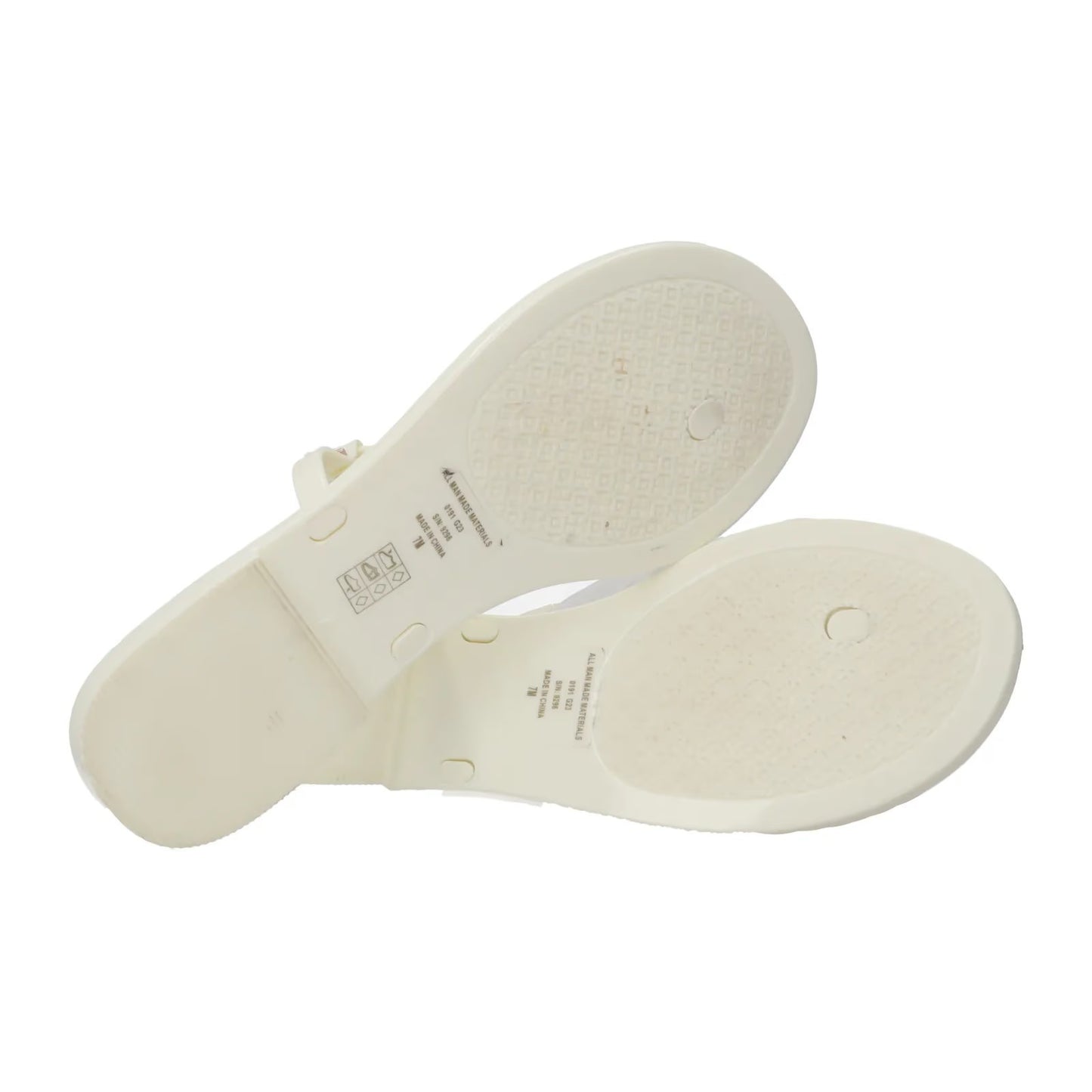 TORY BURCH Womens Mini Miller White Thong Sandal Studded Slip On US 7 RRP 95 — View 8