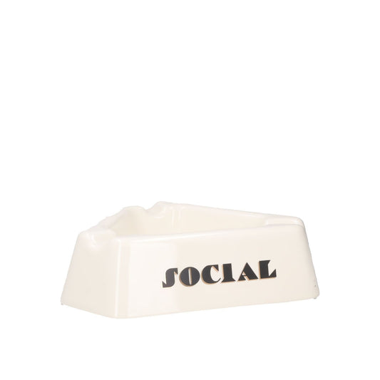SELETTI X Diesel Social Smoker Ashtray Porcelain Glossy White Square OS RRP 130 — View 2