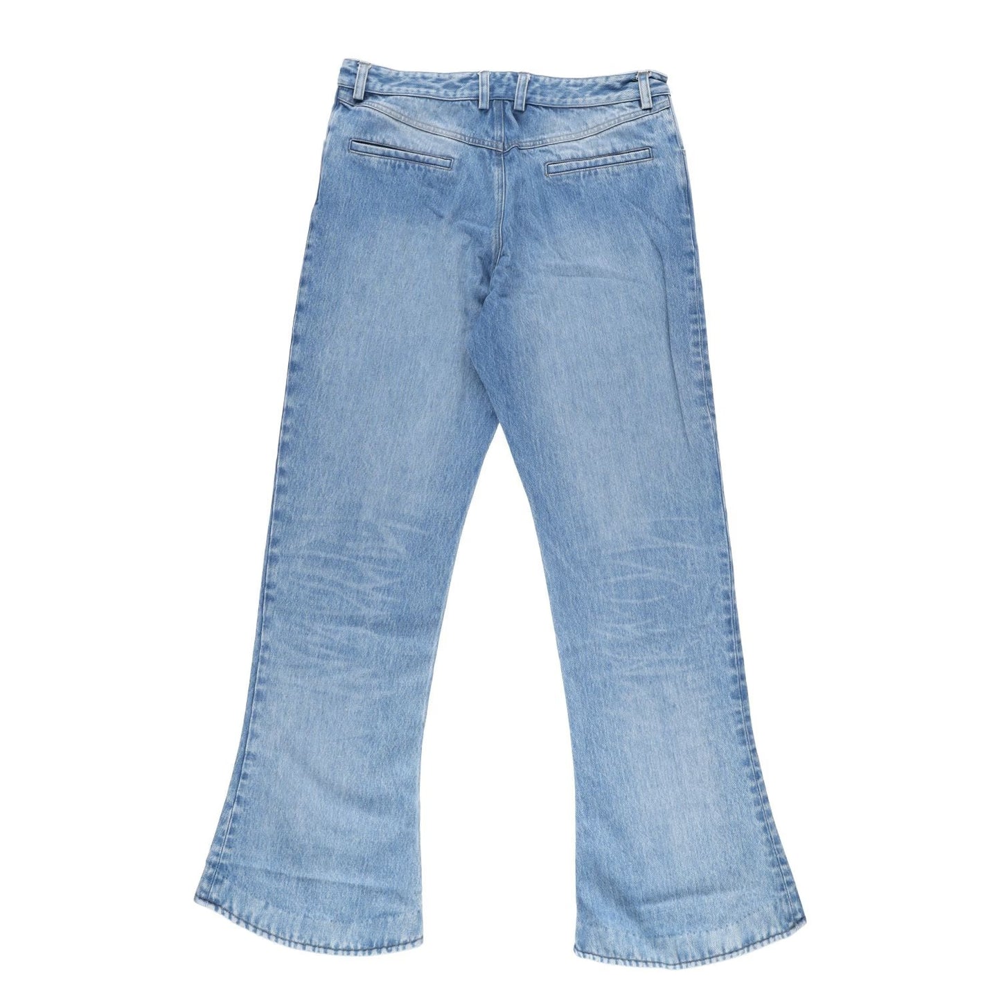 AARON ESH Mens Puddle Jean Blue Wash Flared Relaxed Fit High Rise Size 36 RRP403 — View 11