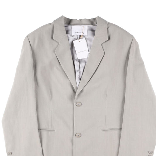 FRANKIE SHOP Womens Aiden Single Breasted Blazer Linen Sage Size S RRP 350 — View 2