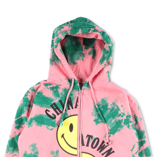 CHINATOWN MARKET Womens Zip-Up Hoodie Full Zip Multicoloured Size NIA RRP 145 — View 2