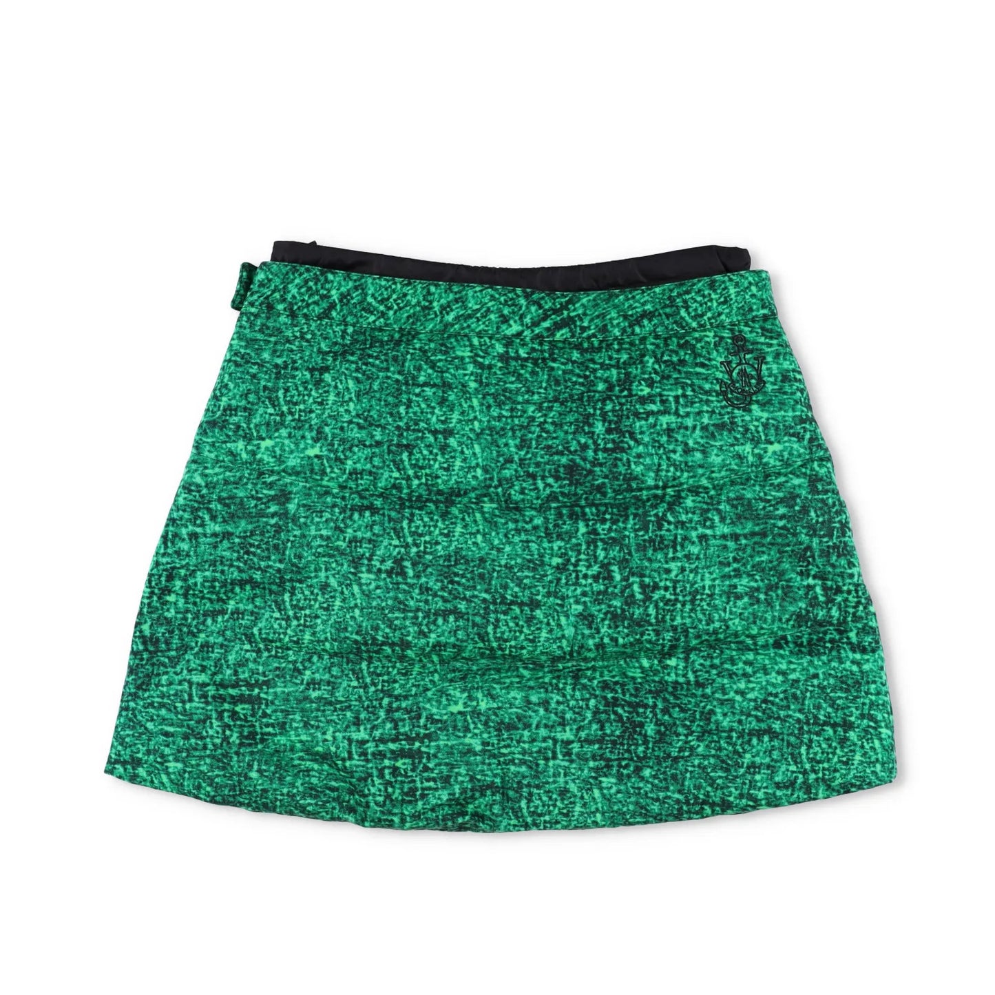 MONCLER GENIUS X JWA Womens Mini Skirt A-Line Green Button Short Size 42 RRP 495 — View 9