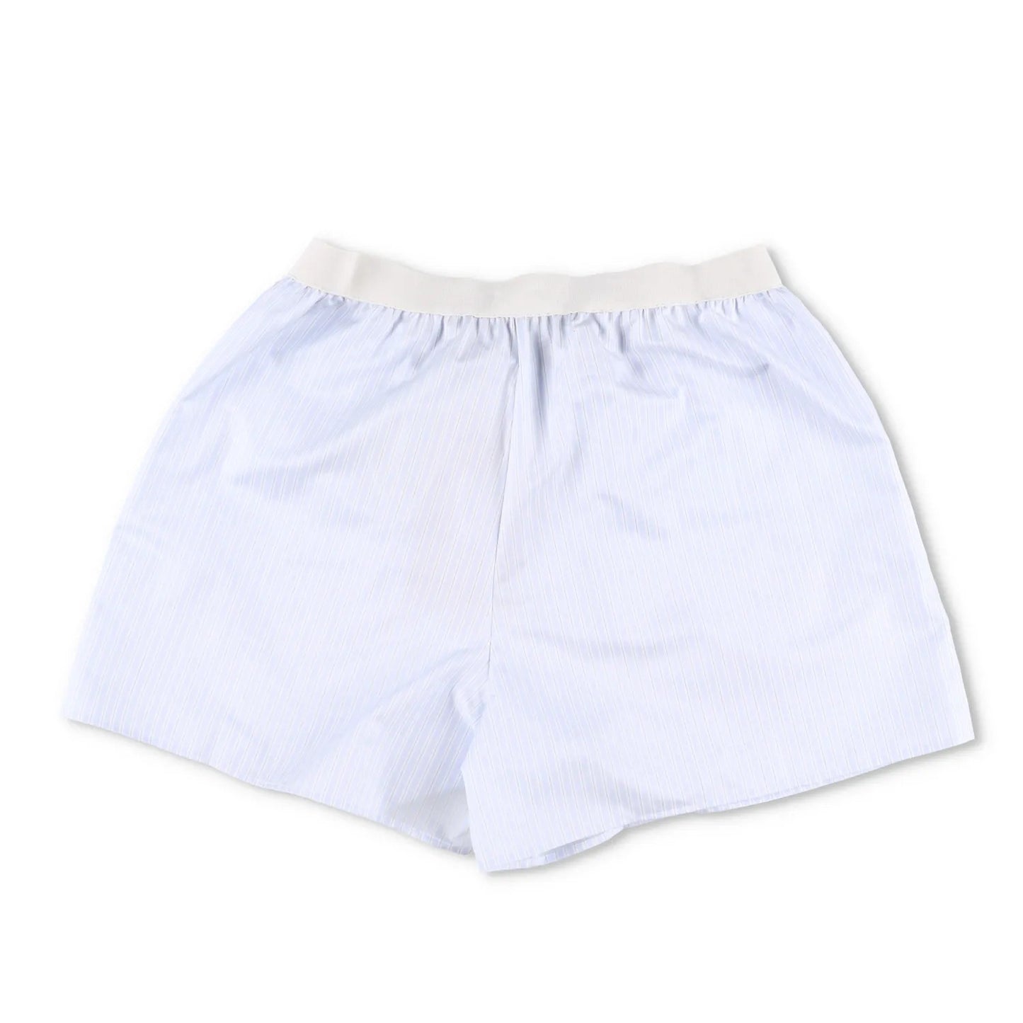 MIU MIU Womens Shorts Cotton Striped Blue White Flat Front Size 1 RRP 1050 — View 8