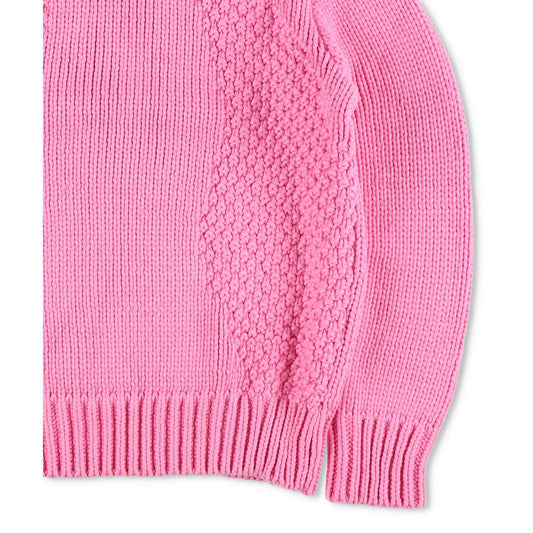 MARINE SERRE Womens Jumper Chunky Knit Crewneck Pullover Pink Size XS RRP 1120 — View 2