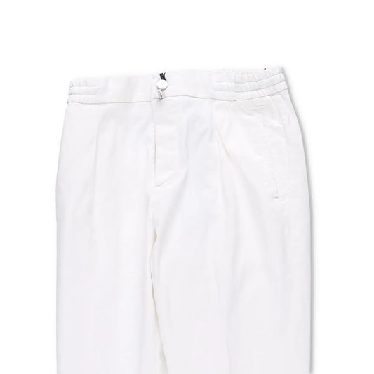 KITON Mens Trousers Cotton Blend Dress Pants White Slash Pockets Size 28 RRP 800 — View 2