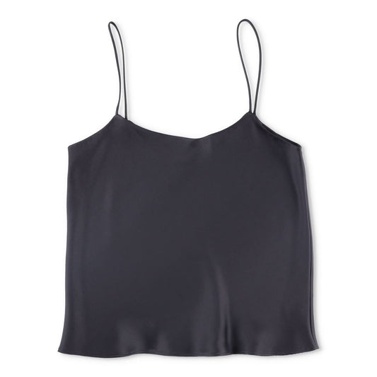 THE ROW Womens Biggins Top Silk Camisole Tank Black Spaghetti Strap S RRP 1430 — View 2