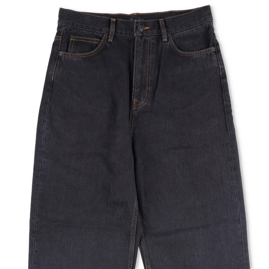 WARDROBE NYC Womens Low Rise Jean Wide-Leg Jeans Black 5 Pocket Size 27 RRP 285 — View 2