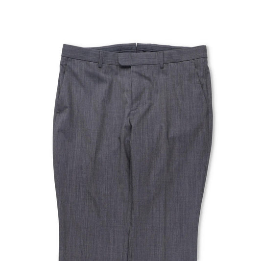ZEGNA Mens Dress Pants Grey Pleated Flat Front Trousers Wool Blend 50 R RRP 350 — View 2