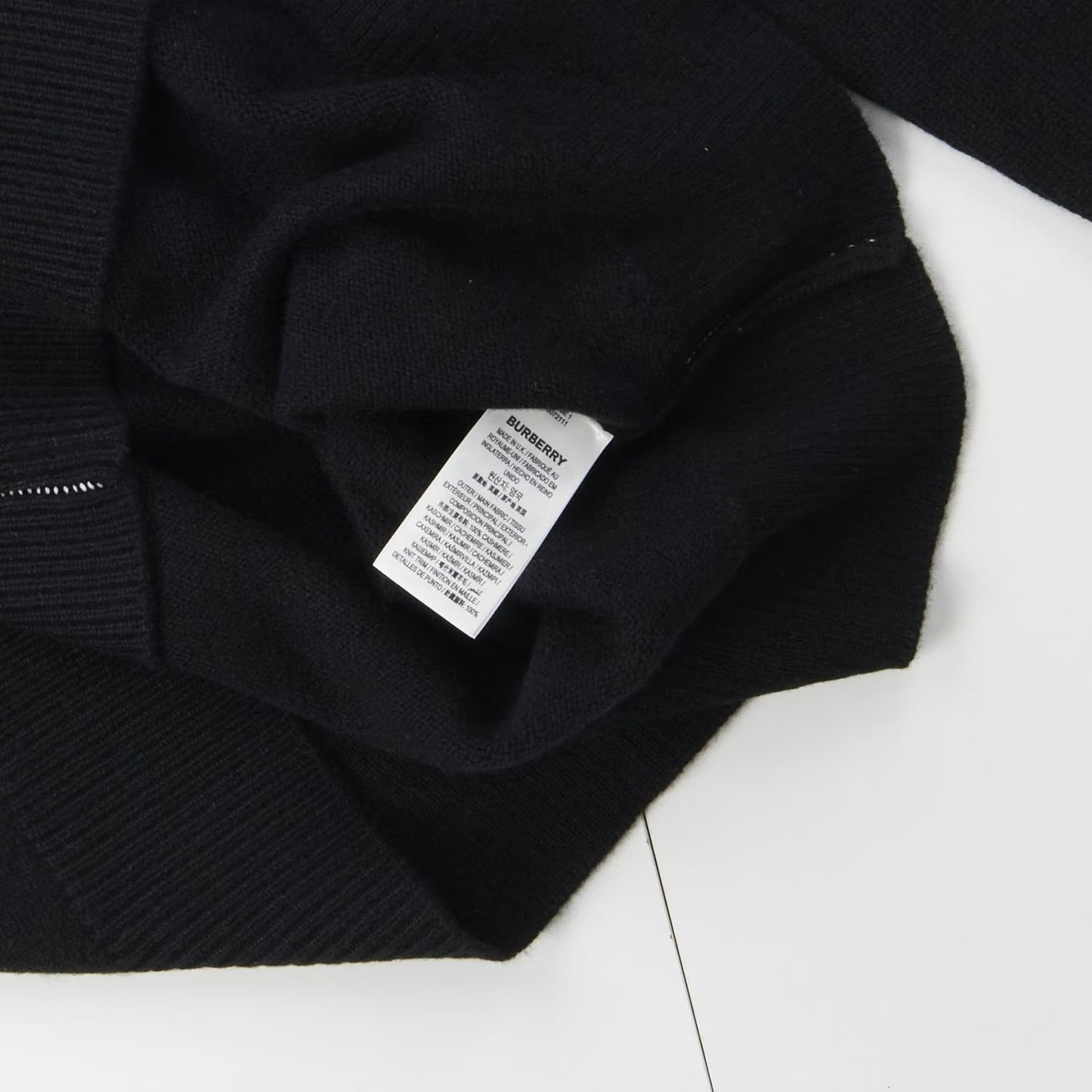 BURBERRY Womens Millfield Jumper EKD Black Crew Neck Pullover LS Size L RRP 950 — View 9