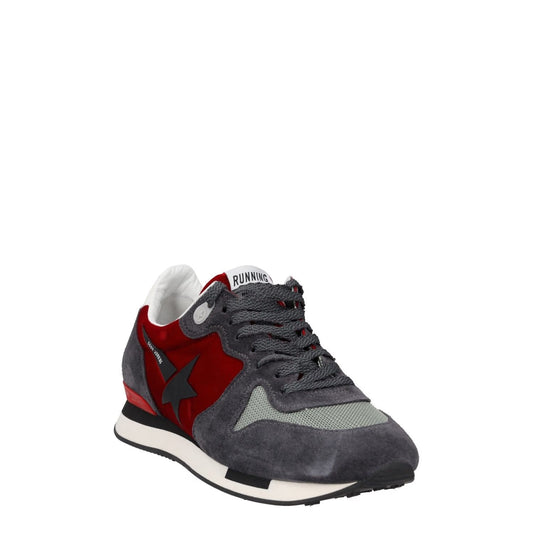 GOLDEN GOOSE Mens Trainers Red Grey White Suede Low Top Lace Up UK 6 RRP 485 — View 2