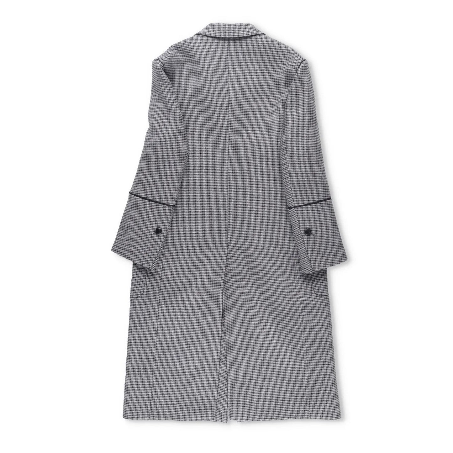SALVATORE FERRAGAMO Womens Overcoat Knee Length Grey Collared Size 42 RRP 4045 — View 10