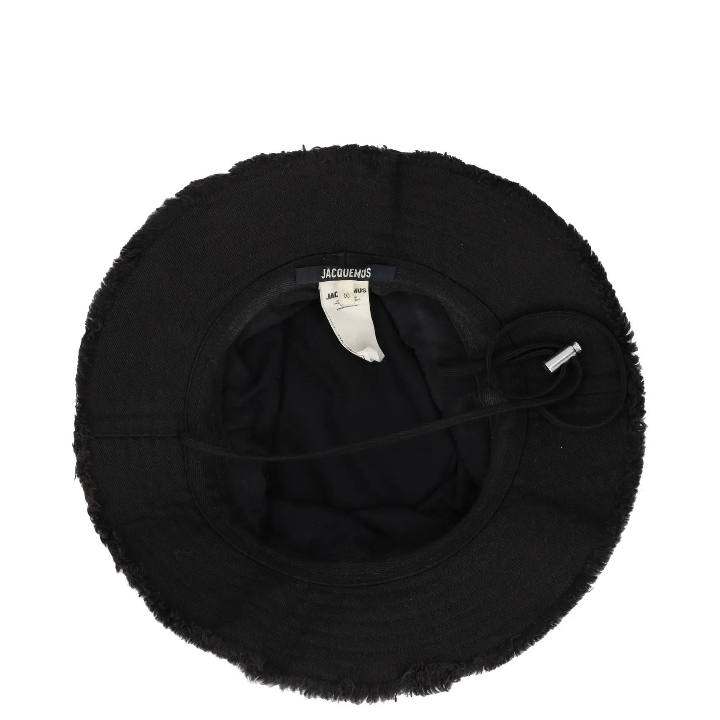 JACQUEMUS Unisex Jacqu Le Bob Artichaut Hat Black Logo Strap Size L RRP 125 — View 8