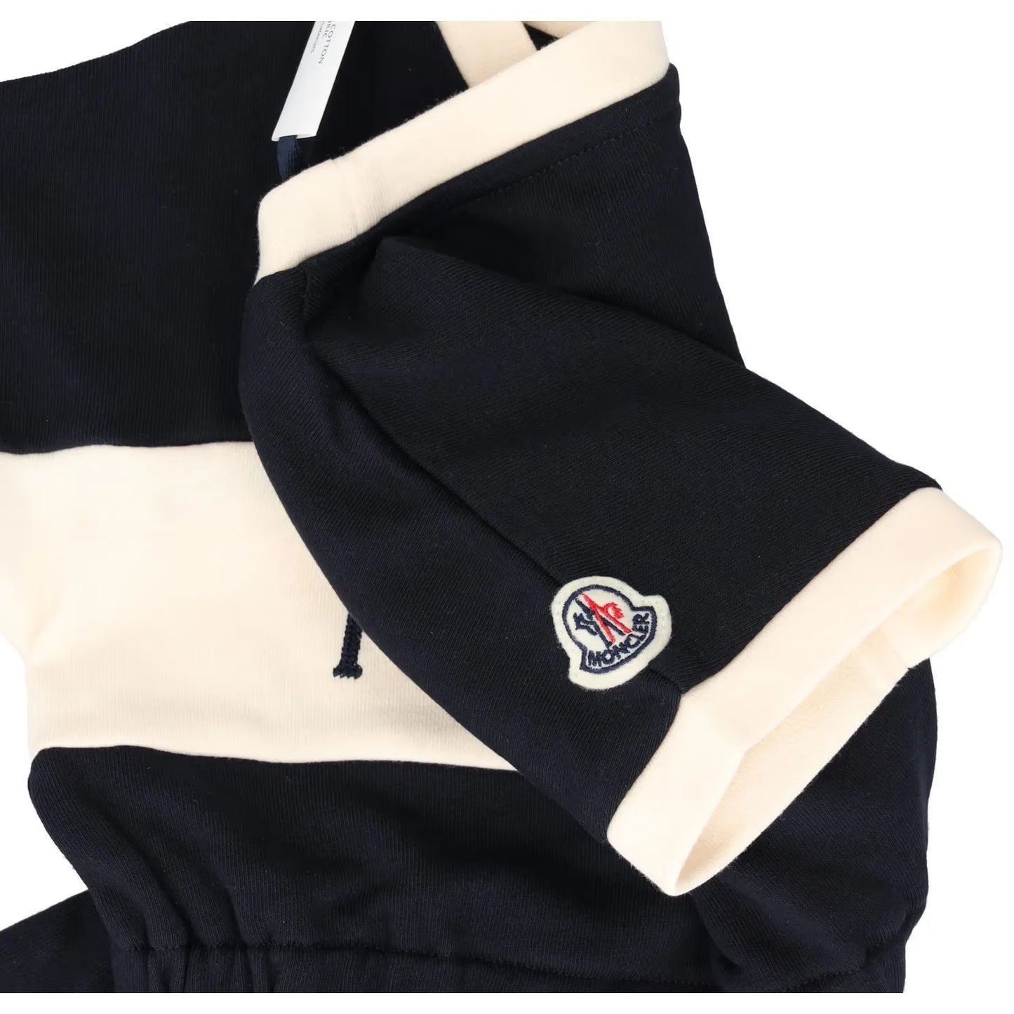 MONCLER KIDS Girls Dress Navy Mini Blue Cotton Short Sleeve Crew 4 Years RRP 248 — View 10