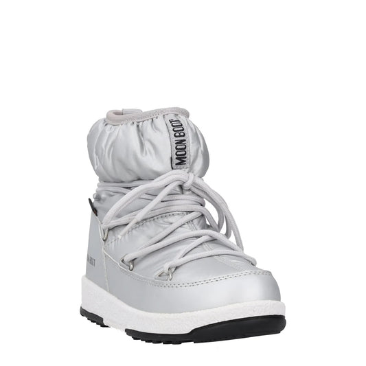 MOONBOOT Girls Ankle Snow Boots Silver Synthetic Lace Up UK 12.5 RRP 150 — View 2