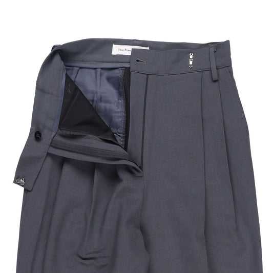 FRANKIE SHOP Womens Bea Suit Pants Grey Pleated Wide Leg Size XS RRP 195 — View 2