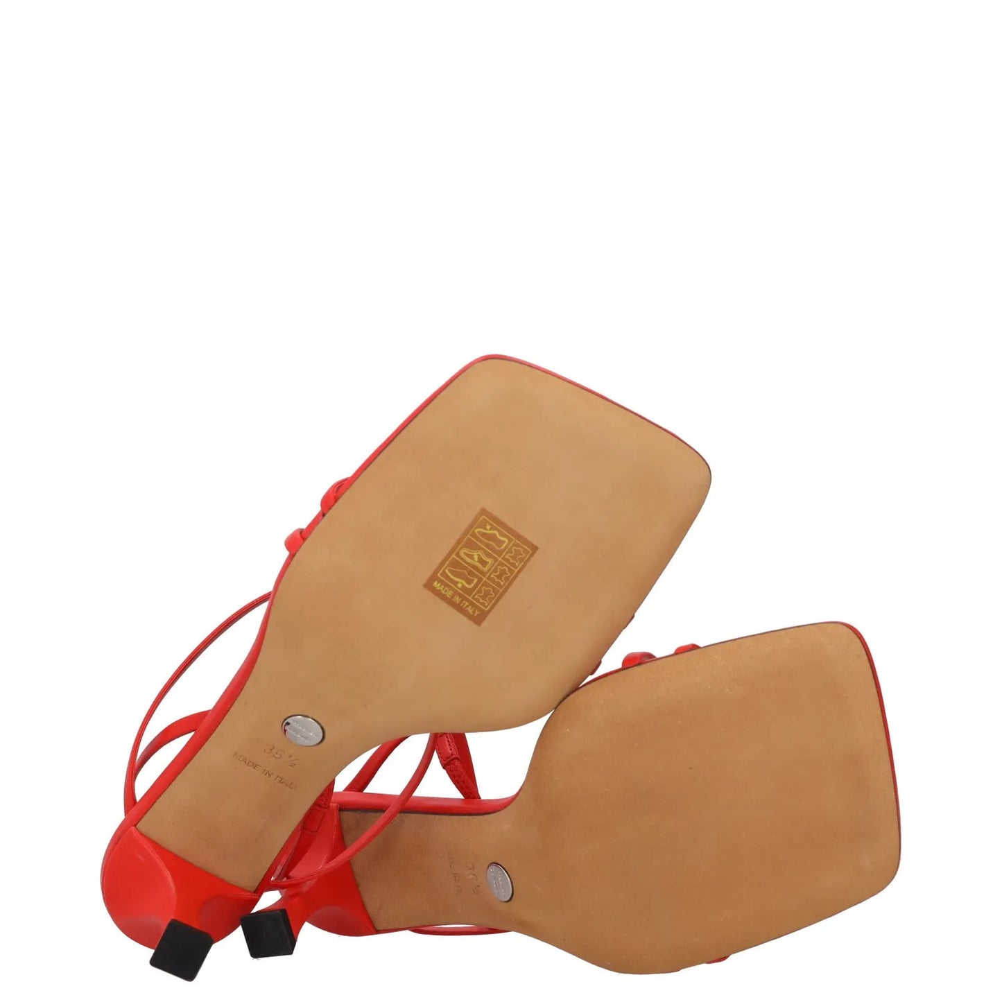 PROENZA SCHOULER Womens Square Strappy Sandals 60mm High Heel Red UK 3.5 RRP 475 — View 8