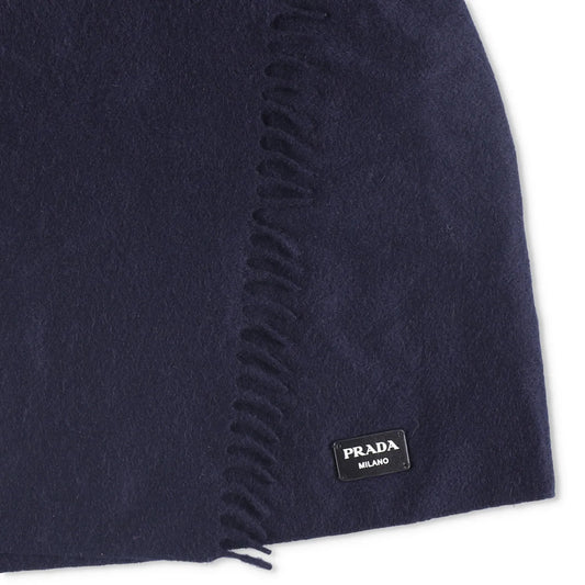 PRADA Womens Mini Skirts Cashmere Knit Navy Blue Short Elegant Size 46 RRP 945 — View 2