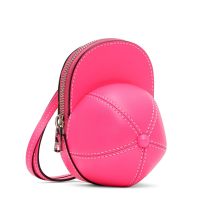 JW ANDERSON Leather Pink Mini Nano Bag Coin Purse Handbag Neon RRP360