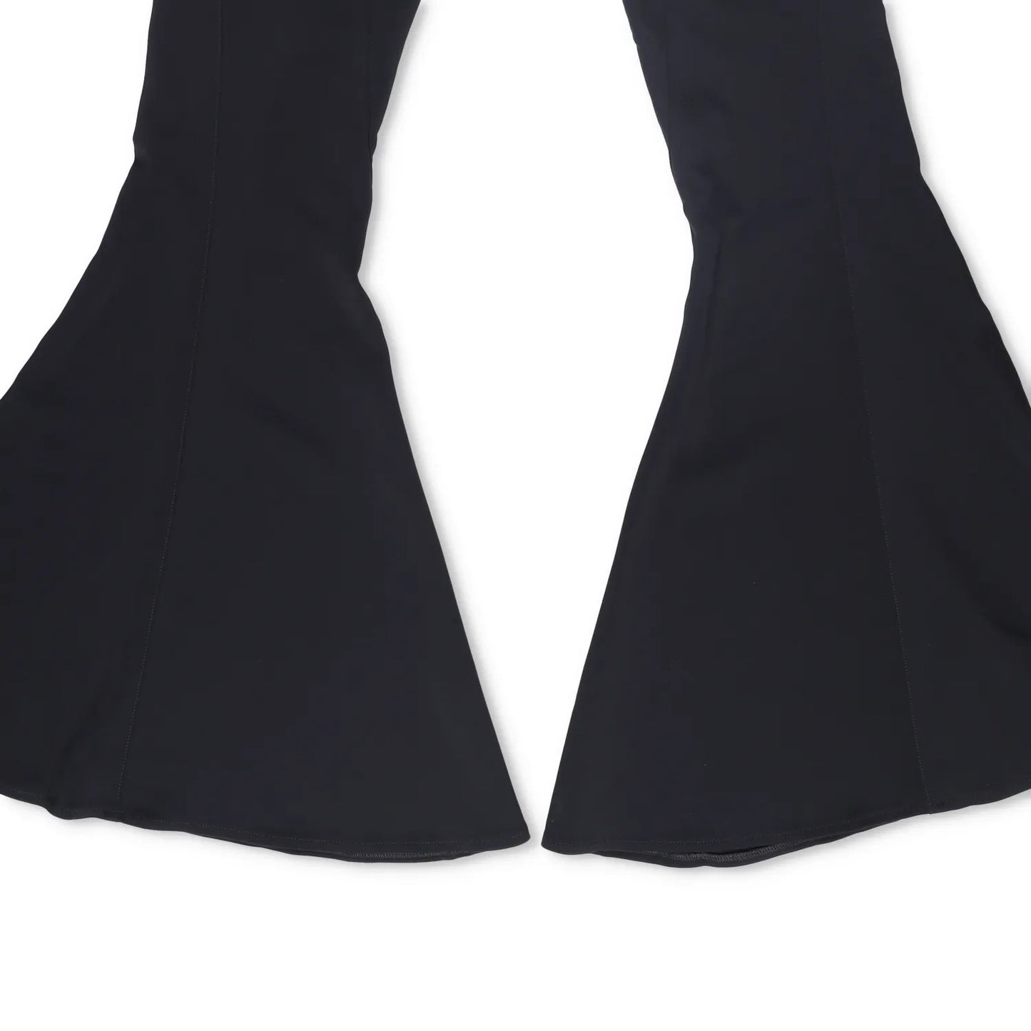 MUGLER Womens Flared Trousers Black Button Flat Front Size 42 RRP 1195 — View 5