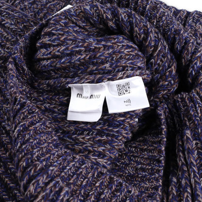 MIU MIU Mens Lambswool Rib Crewneck Jumper Pullover Blue Size 50 RRP 1170 — View 8