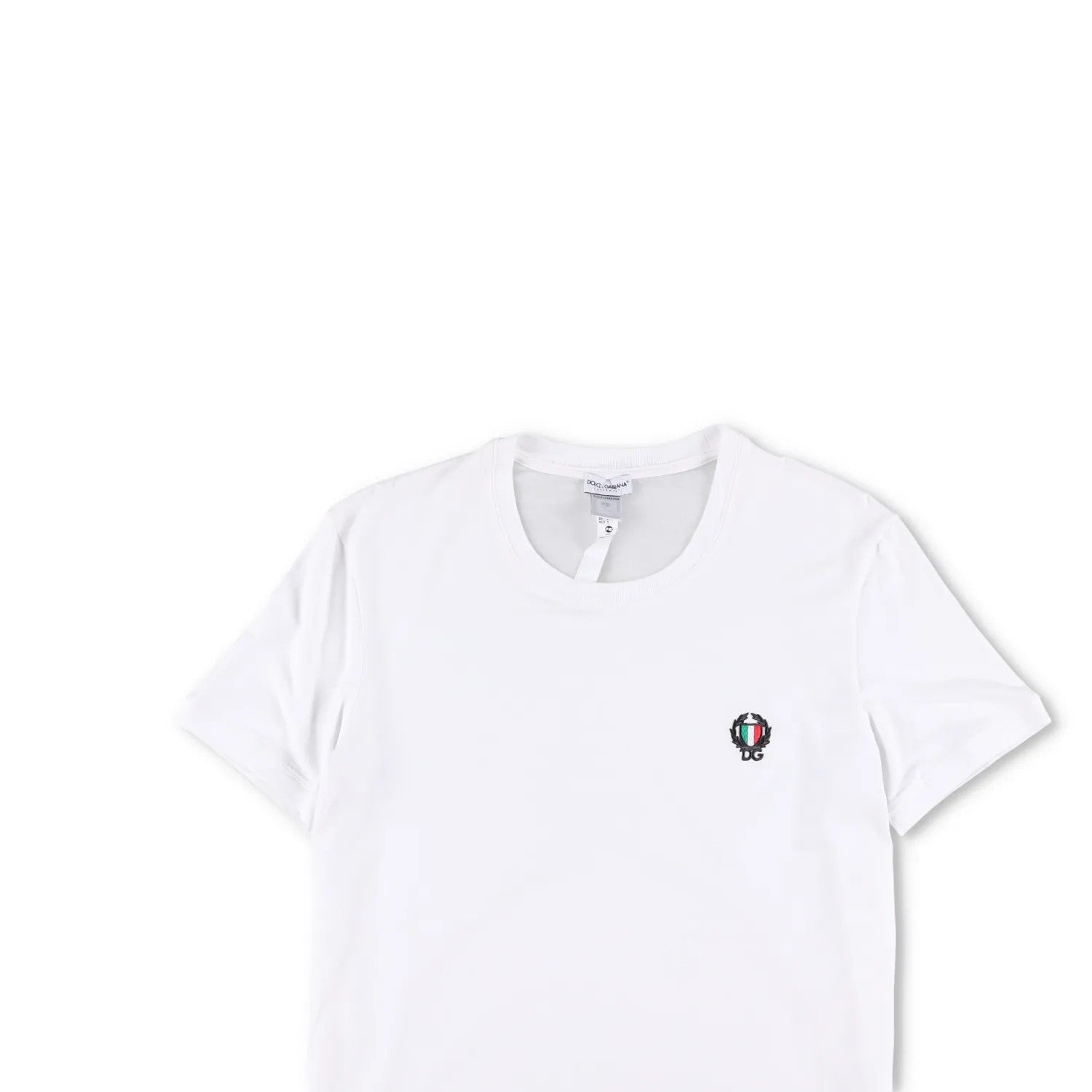 DOLCE & GABBANA Mens T-Shirt White Crew Neck Short Sleeve Logo Size S RRP 225 — View 2