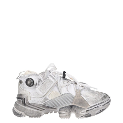 REEBOK X VETEMENTS Womens Trainers White Leather Low Top Lace Up UK 5 RRP 300