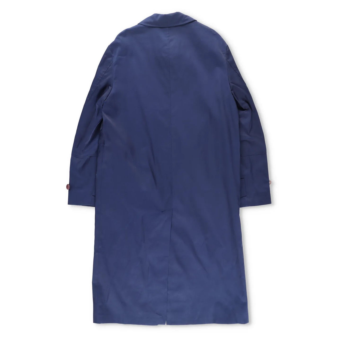 LABRUM Mens Overcoat Blue Zip Closure Button Accents Long Size S RRP 765 — View 10