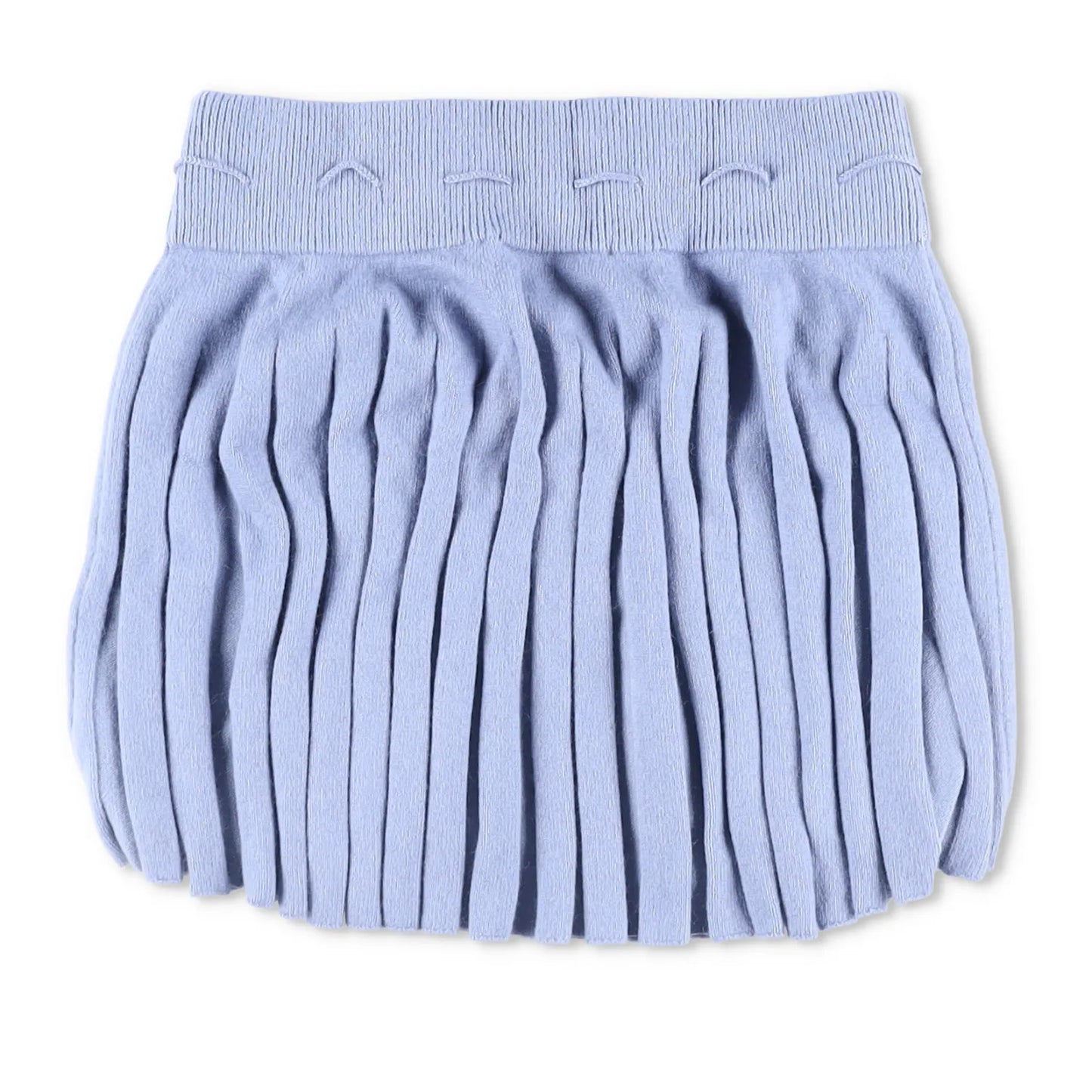 DANIELLE GUIZIO Womens Cielo Pleated Mini Skirt Low Rise Blue Pleated XS RRP 150 — View 7