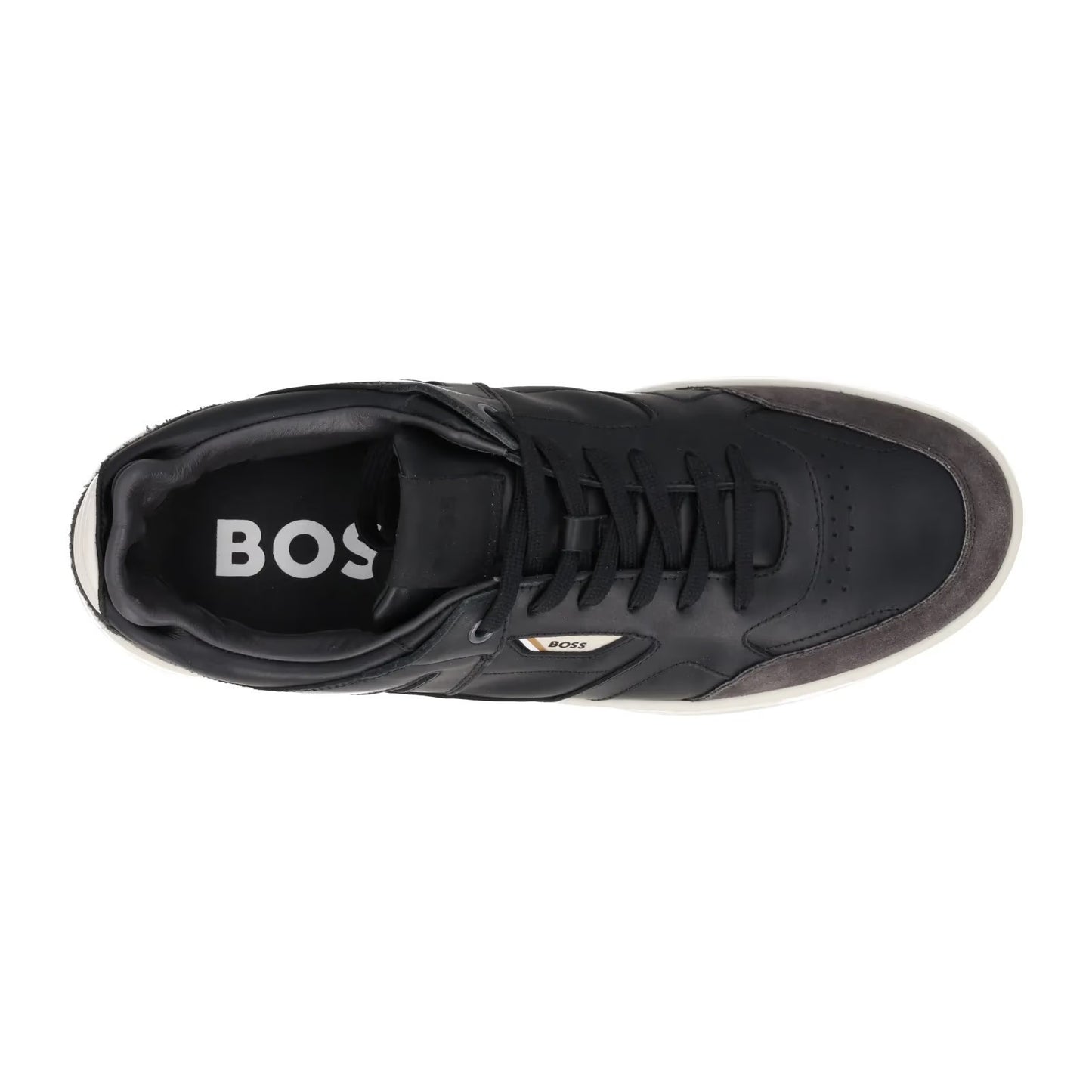 HUGO BOSS Mens Baltimore Sneakers Low Top Lace Up Black White Sole EU36.5 RRP214 — View 7