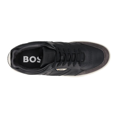 HUGO BOSS Mens Baltimore Sneakers Low Top Lace Up Black White Sole EU36.5 RRP214 — View 7