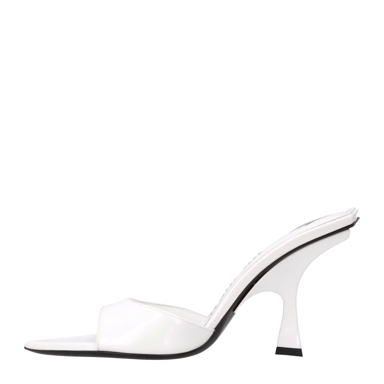 ATTICO Womens Ester Mule White Holographic Fabric Heel Spool Style EU35 RRP638.7 — View 4