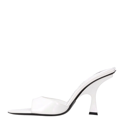 ATTICO Womens Ester Mule White Holographic Fabric Heel Spool Style EU35 RRP638.7 — View 4