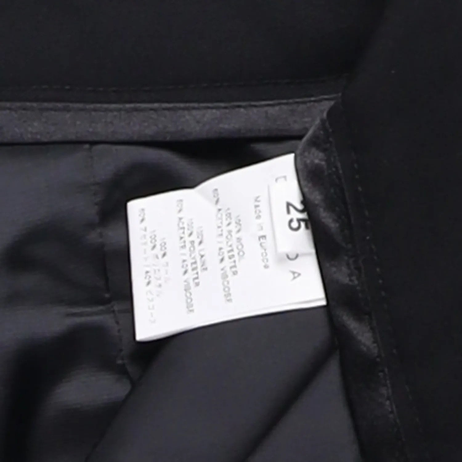 DELADA Mens Cargo Trousers Black Wool Blend Elastic Cuffs Size 25 RRP 250 — View 9