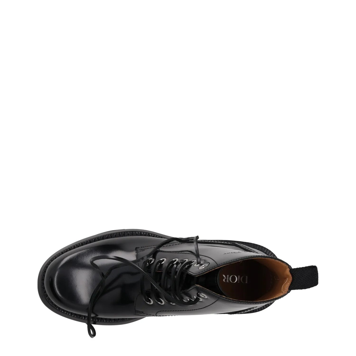 DIOR HOMME Mens Carlo Combat Boots Patent Leather Black Lace Up UK 12 RRP 1150 — View 7