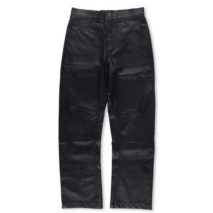 ENTIRE STUDIOS Mens Wet Pants Faux Leather Black 5 Pocket Zip Size S RRP 175.3 — View 2