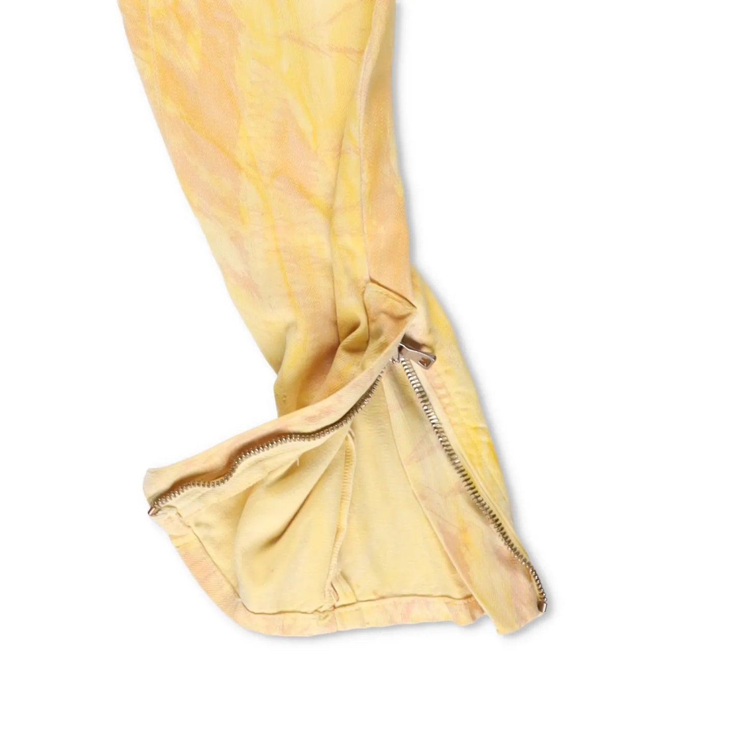 BALMAIN Womens Skinny Jeans Cotton Blend Yellow Back To Front Size 38 RRP 650 — View 8