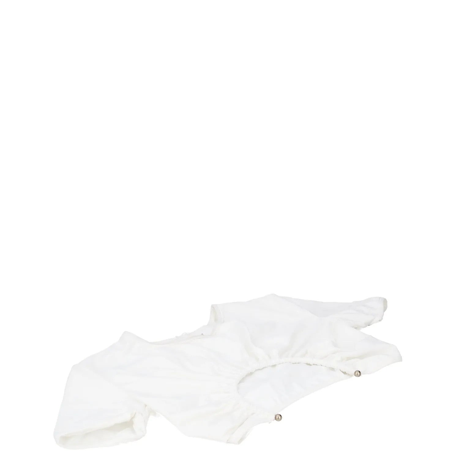 CHRISTOPHER ESBER Womens U Prong Bikini Top Short Sleeve Crew White UK 8 RRP 150 — View 2