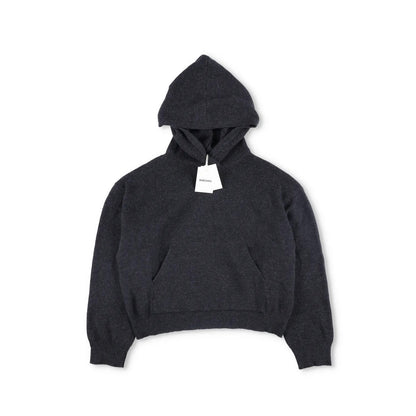NANUSKHA Womens Cropped Hoodie Grey Front Pocket Pullover Size S RRP 320 — View 5