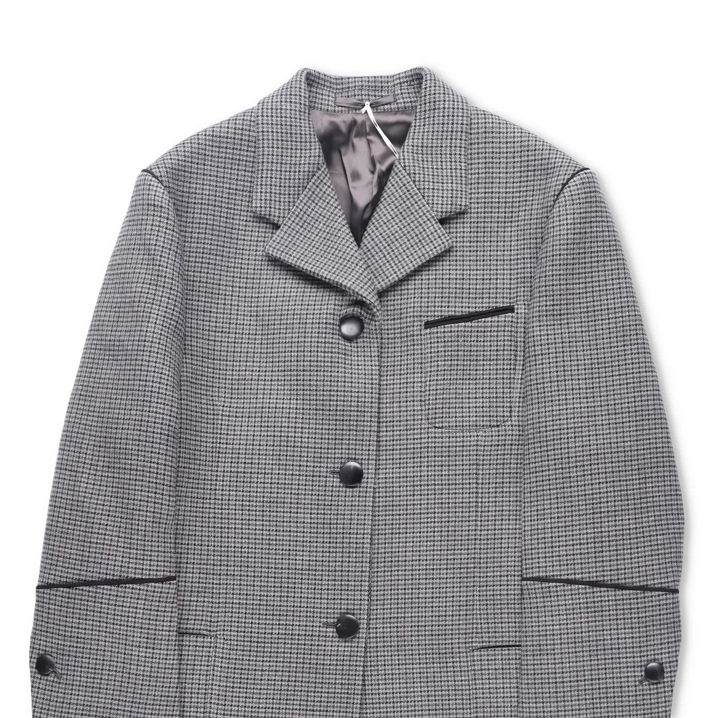 SALVATORE FERRAGAMO Womens Overcoat Knee Length Grey Collared Size 42 RRP 4045 — View 3