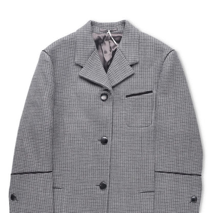 SALVATORE FERRAGAMO Womens Overcoat Knee Length Grey Collared Size 42 RRP 4045 — View 3