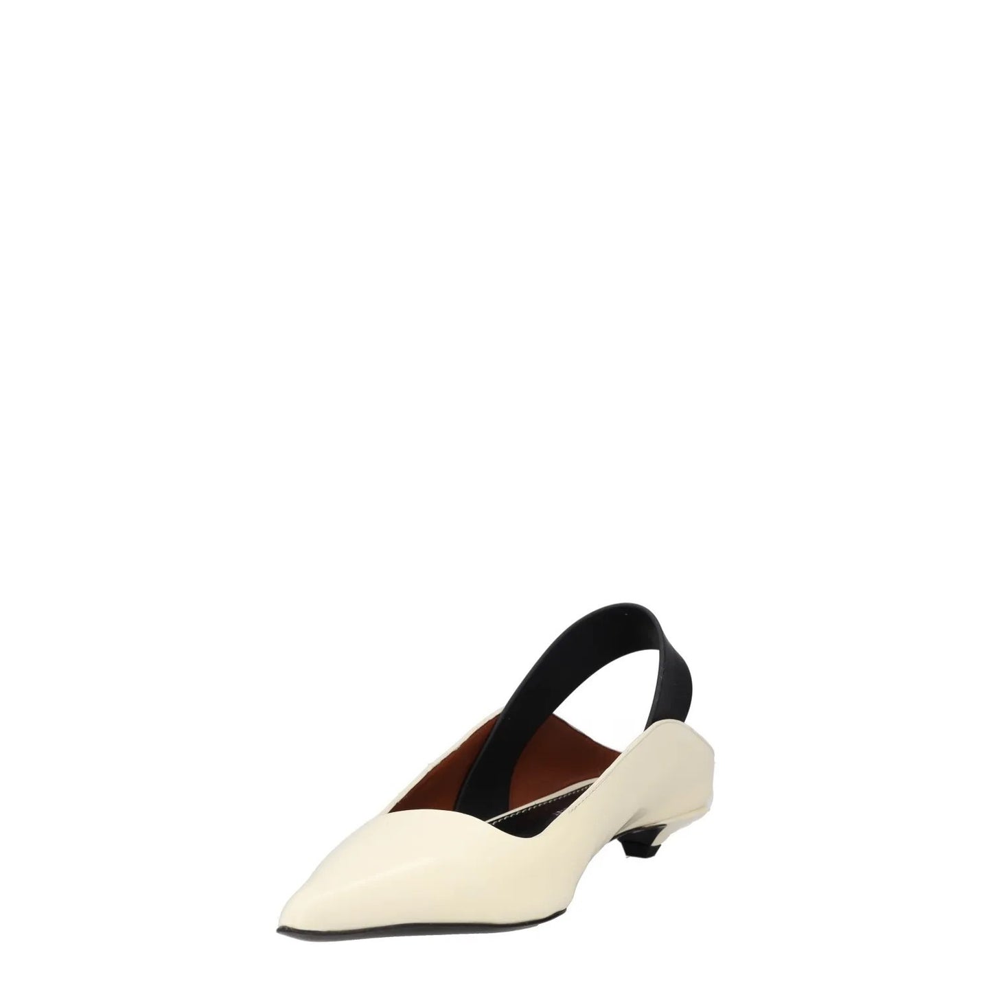 PROENZA SCHOULER Womens Slingback Heels Pointed Toe White Leather UK 3 RRP 700 — View 3