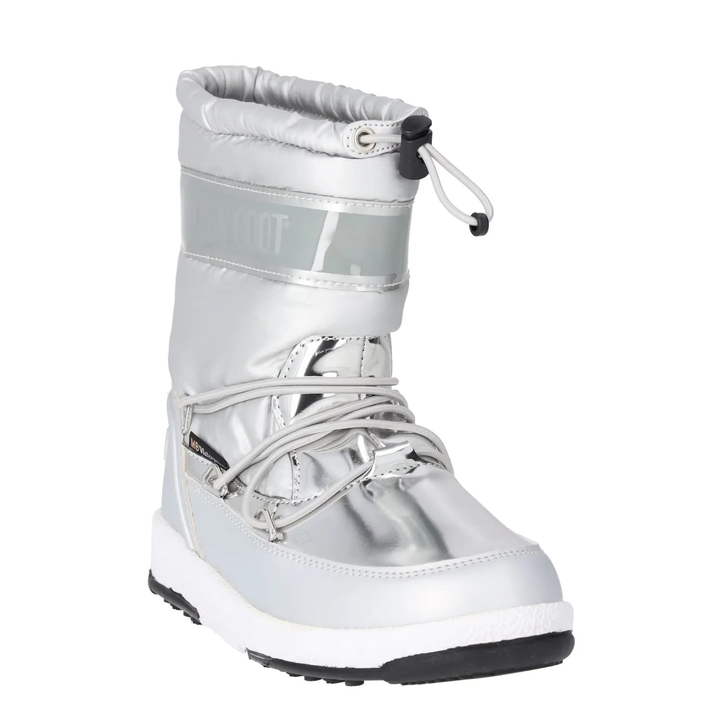 MOONBOOT Womens Mid Calf Snow Boots Drawstring Closure White Grey UK12.5 RRP 150 — View 2