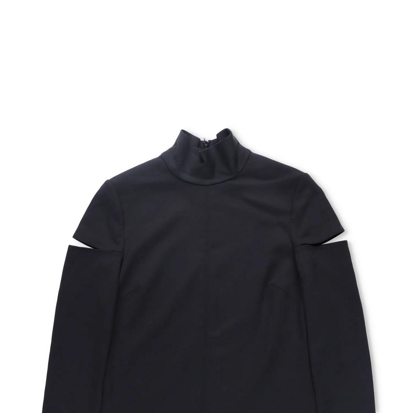HELMUT LANG Womens Dress Black Long Sleeve High Neck Cold Shoulder Size 8 RRP500 — View 2