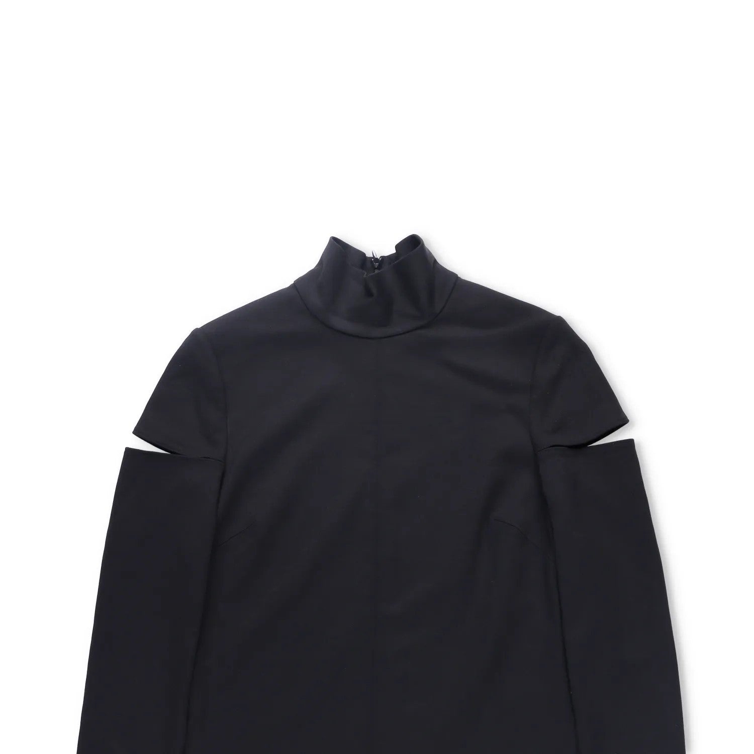 HELMUT LANG Womens Dress Black Long Sleeve High Neck Cold Shoulder Size 8 RRP500 — View 2