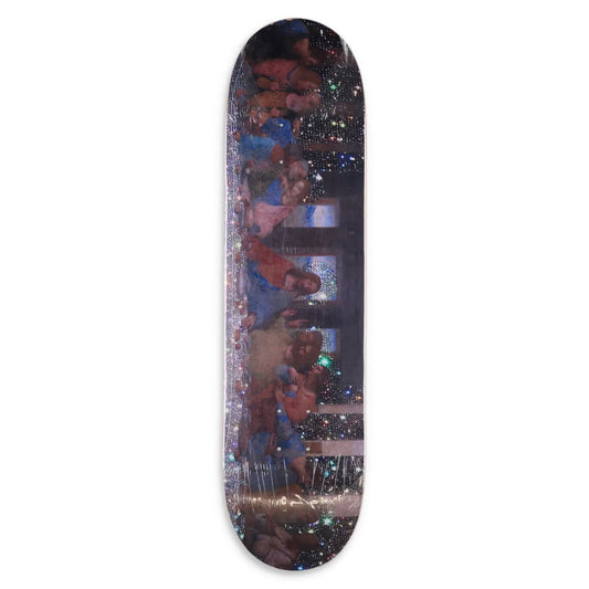 SARA SHAKEEL Skateboard Deck Wood Painting Design Multicoloured Size 8.25 RRP150