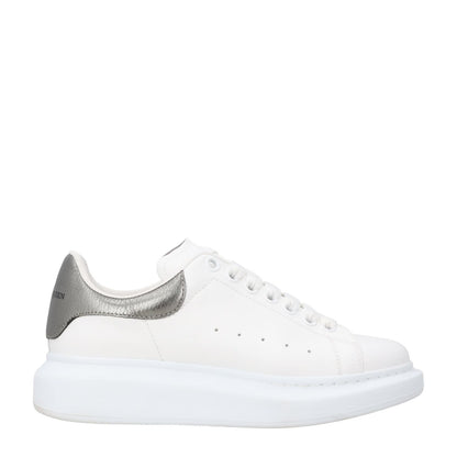 ALEXANDER MCQUEEN Womens Sneakers White Leather Low Top Lace Up EU 35.5 RRP 450