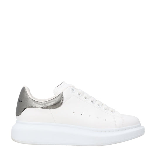 ALEXANDER MCQUEEN Womens Sneakers White Leather Low Top Lace Up EU 35.5 RRP 450
